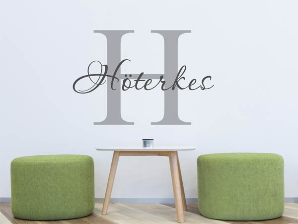 Wandtattoo Höterkes Nachname