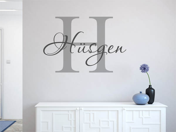 Wandtattoo Hüsgen Nachname