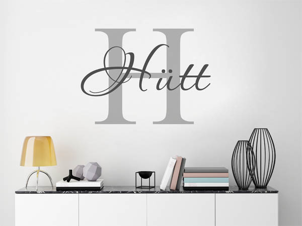 Wandtattoo Hütt Nachname