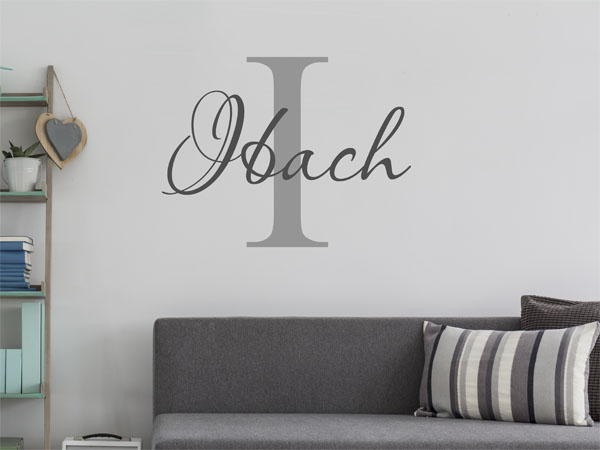 Wandtattoo Ibach Nachname