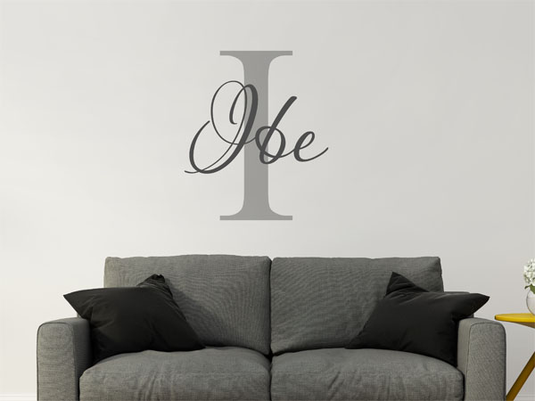 Wandtattoo Ibe Nachname