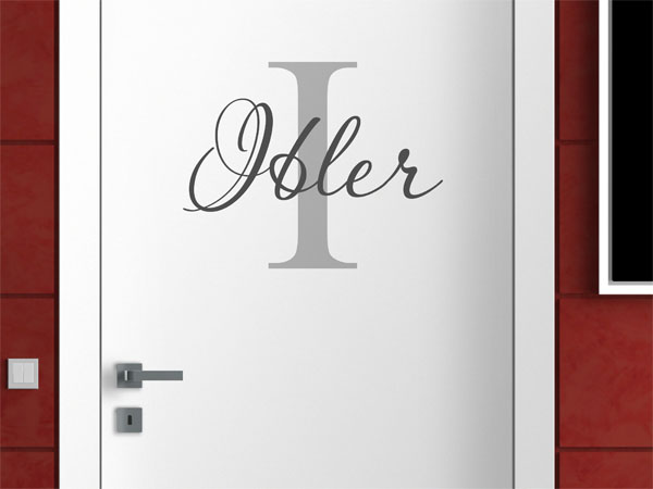 Wandtattoo Ibler Nachname