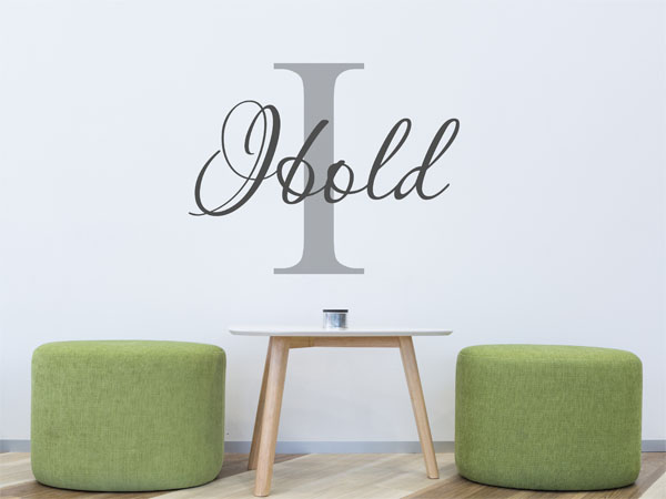 Wandtattoo Ibold Nachname