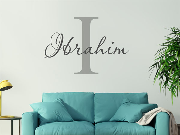 Wandtattoo Ibrahim Nachname