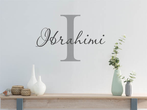 Wandtattoo Ibrahimi Nachname
