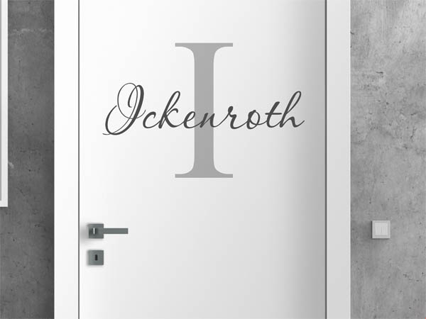Wandtattoo Ickenroth Nachname