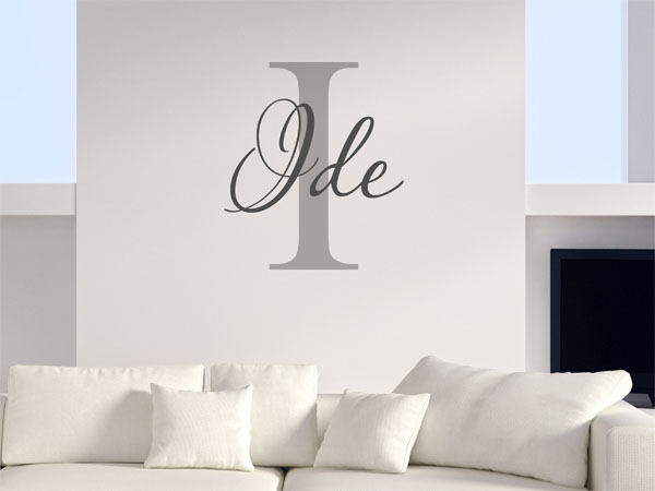 Wandtattoo Ide Nachname