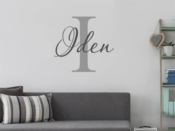 Wandtattoo Iden Nachname