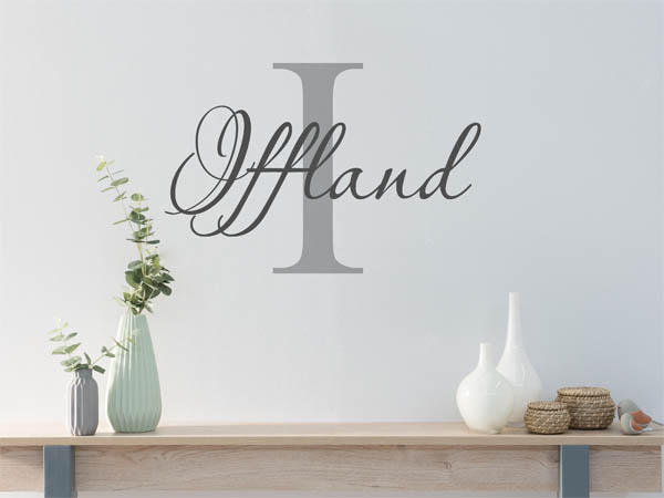 Wandtattoo Iffland Nachname