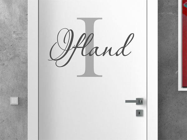 Wandtattoo Ifland Nachname