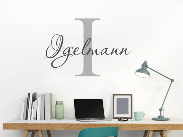 Wandtattoo Igelmann Nachname