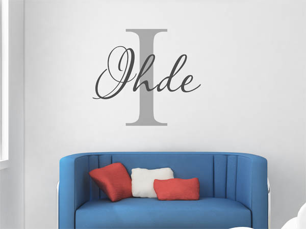 Wandtattoo Ihde Nachname