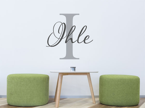 Wandtattoo Ihle Nachname
