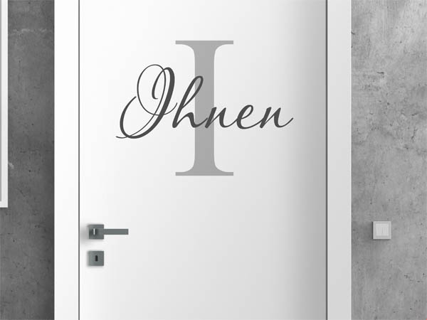 Wandtattoo Ihnen Nachname