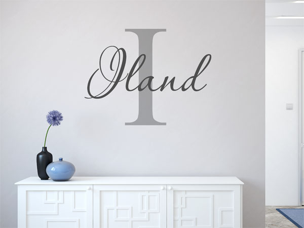 Wandtattoo Iland Nachname