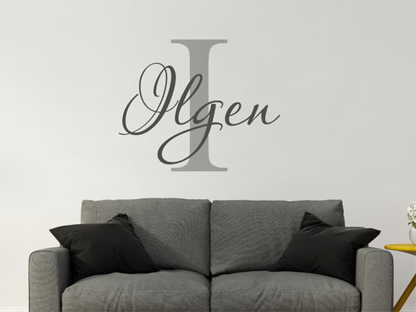 Wandtattoo Ilgen Nachname