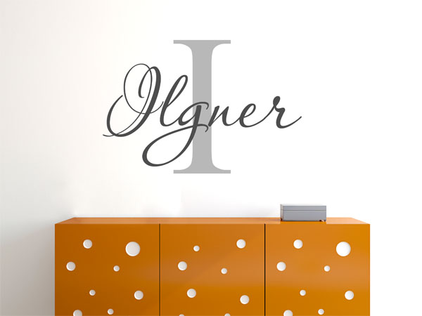 Wandtattoo Ilgner Nachname