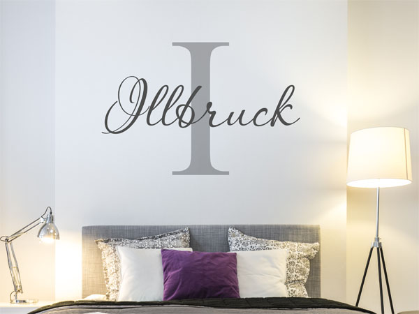 Wandtattoo Illbruck Nachname