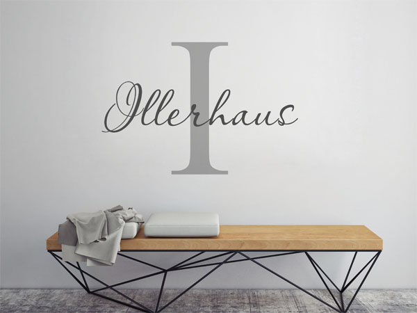 Wandtattoo Illerhaus Nachname