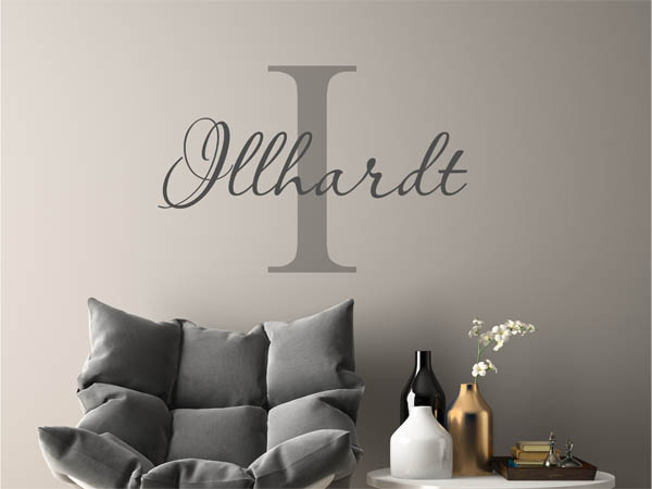 Wandtattoo Illhardt Nachname