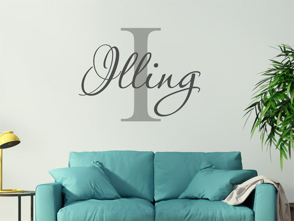 Wandtattoo Illing Nachname