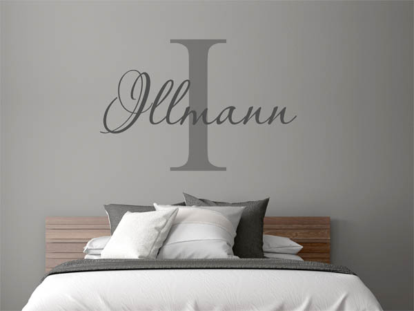 Wandtattoo Illmann Nachname