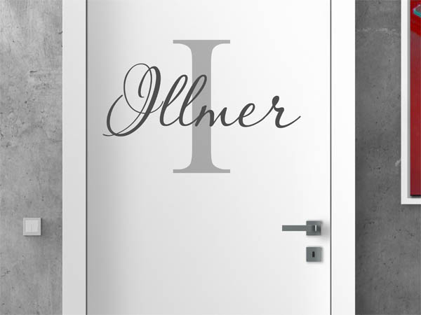 Wandtattoo Illmer Nachname