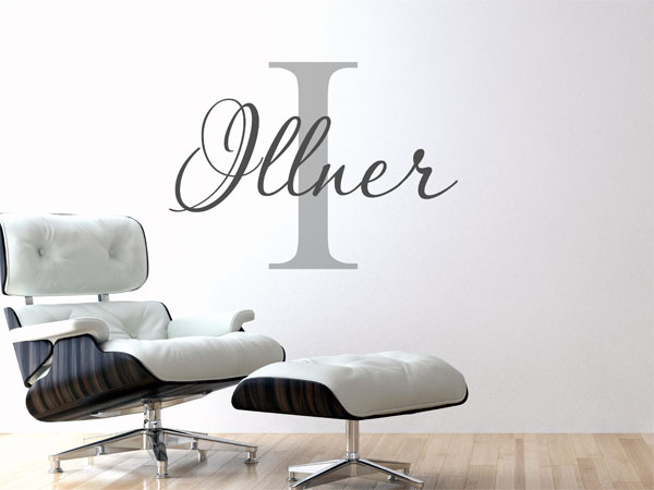 Wandtattoo Illner Nachname