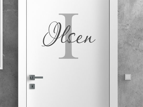 Wandtattoo Ilsen Nachname