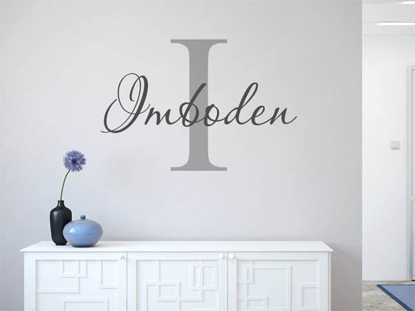Wandtattoo Imboden Nachname