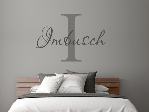 Wandtattoo Imbusch Nachname
