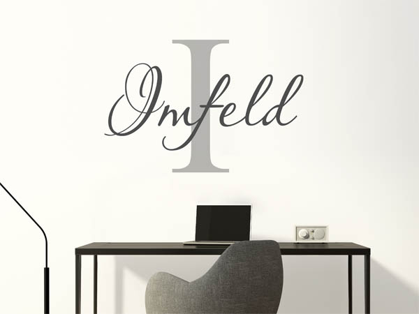 Wandtattoo Imfeld Nachname