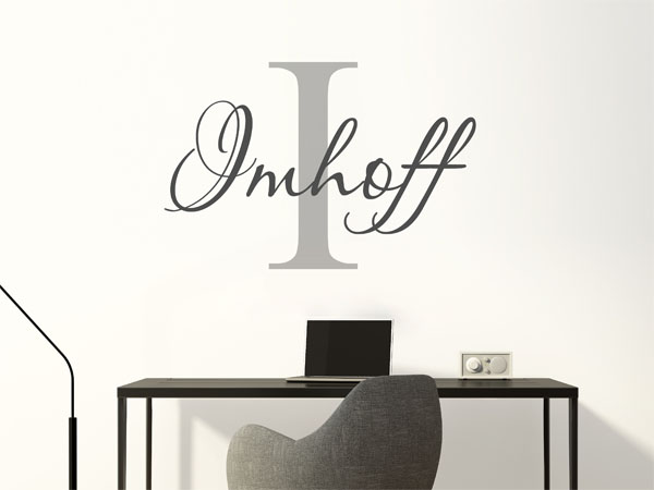 Wandtattoo Imhoff Nachname