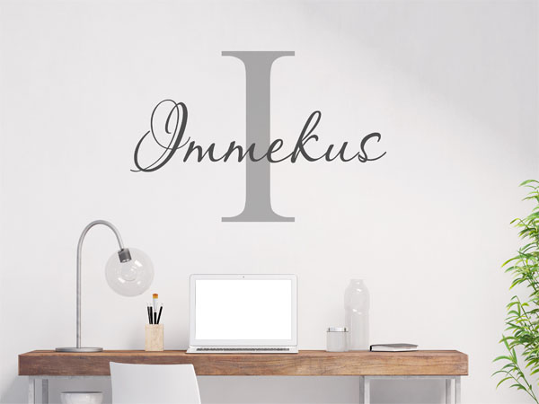 Wandtattoo Immekus Nachname