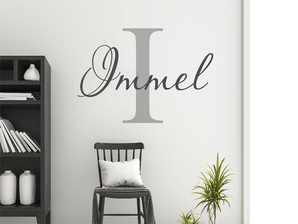 Wandtattoo Immel Nachname