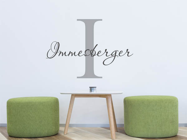 Wandtattoo Immesberger Nachname