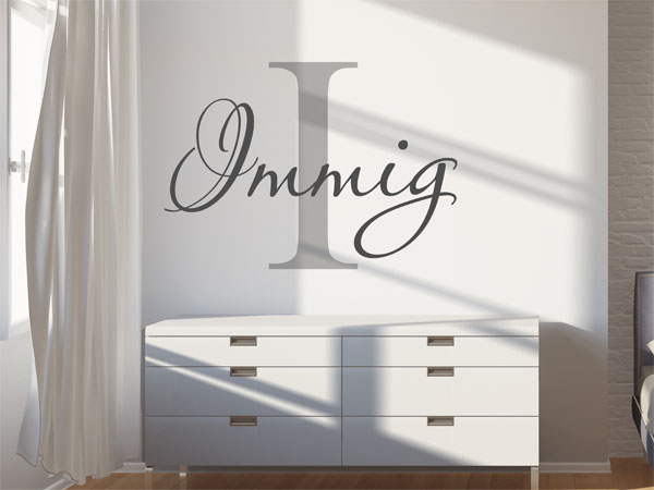 Wandtattoo Immig Nachname