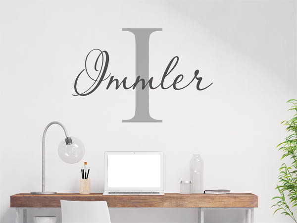 Wandtattoo Immler Nachname
