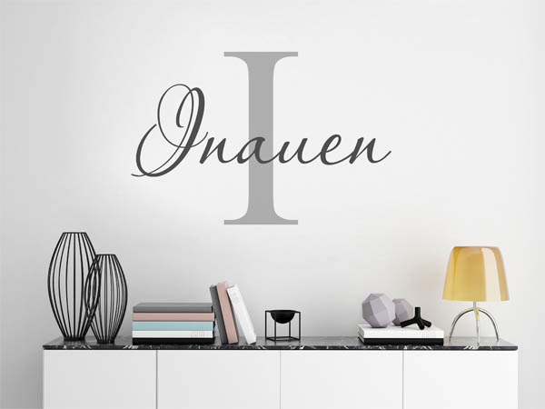 Wandtattoo Inauen Nachname
