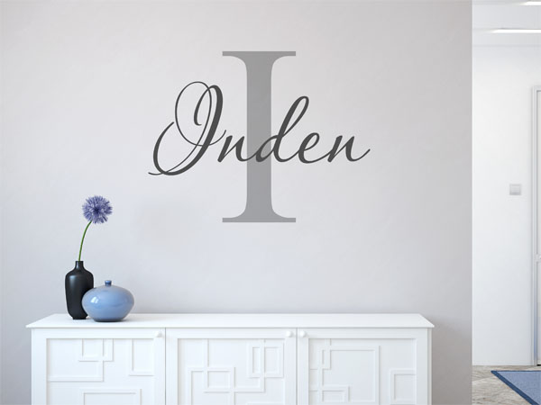 Wandtattoo Inden Nachname