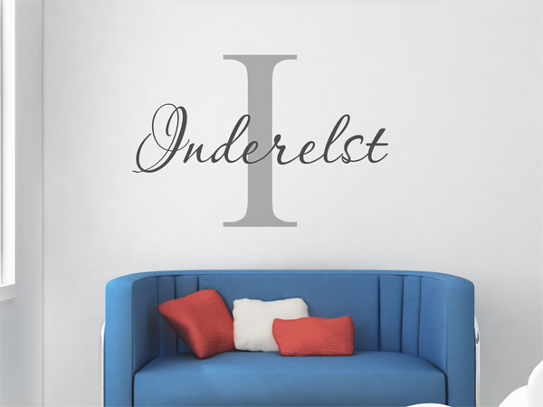 Wandtattoo Inderelst Nachname