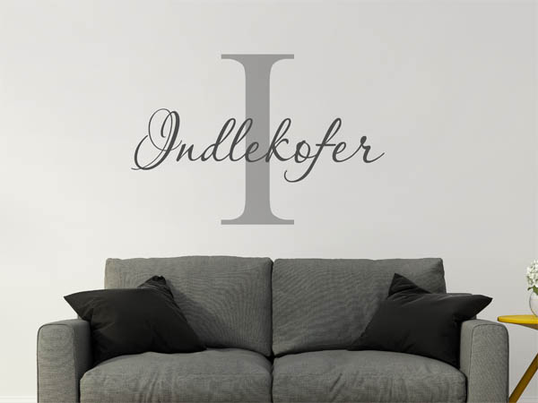 Wandtattoo Indlekofer Nachname