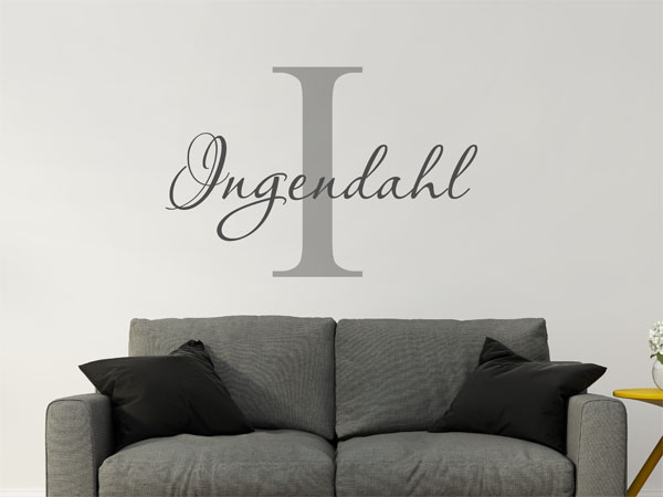 Wandtattoo Ingendahl Nachname