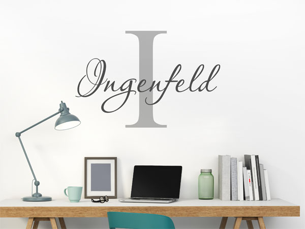 Wandtattoo Ingenfeld Nachname
