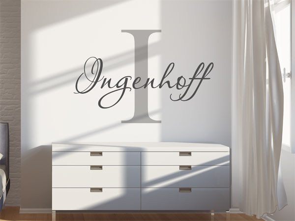 Wandtattoo Ingenhoff Nachname