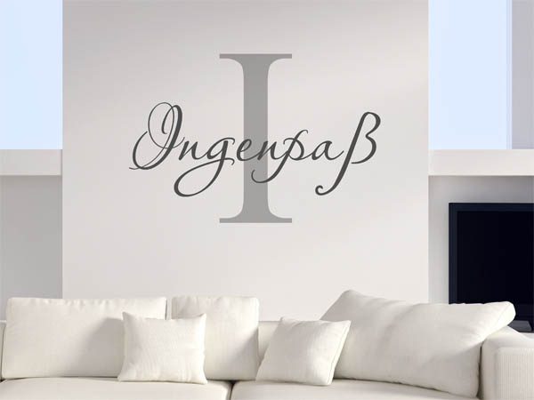 Wandtattoo Ingenpaß Nachname
