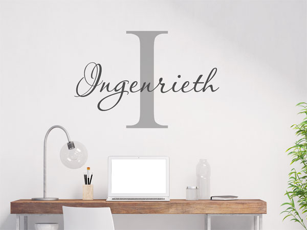 Wandtattoo Ingenrieth Nachname