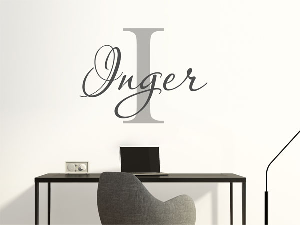 Wandtattoo Inger Nachname