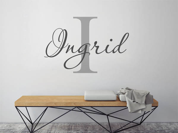 Wandtattoo Ingrid Nachname