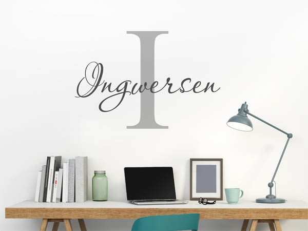 Wandtattoo Ingwersen Nachname